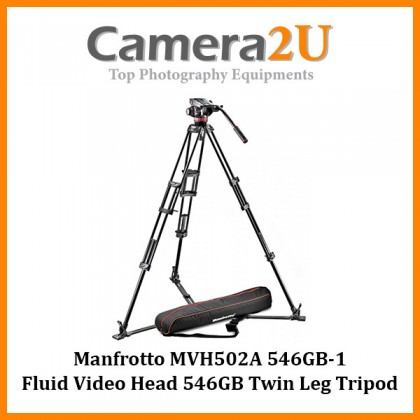Manfrotto MVH502A 546GB-1 502A Fluid Video Head 546GB Twin Leg