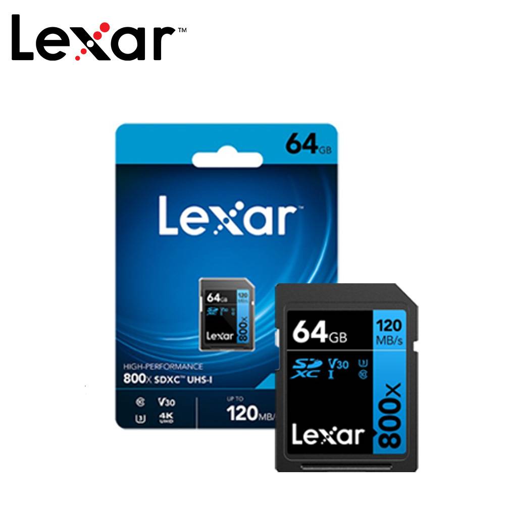Lexar Professional 800x 32GB / 64GB / 128GB SDHC / SDXC UHS