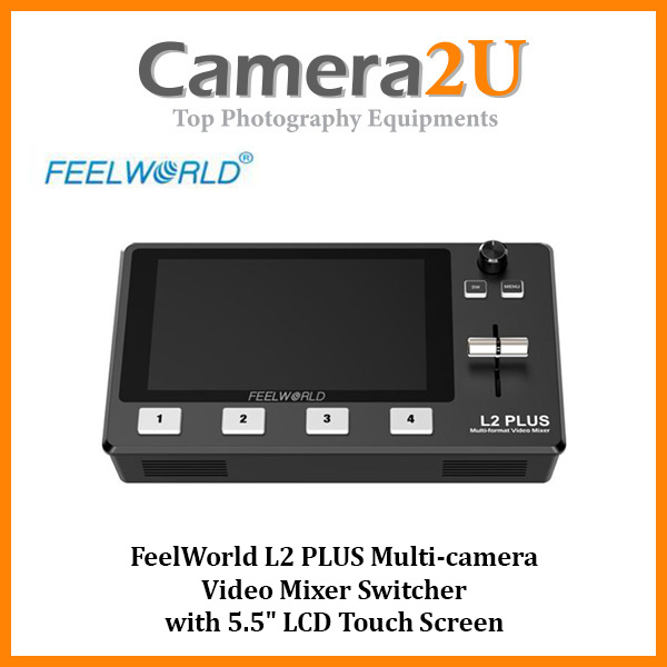 FeelWorld L2 PLUS Multi-camera Video Mixer Switcher with 5.5