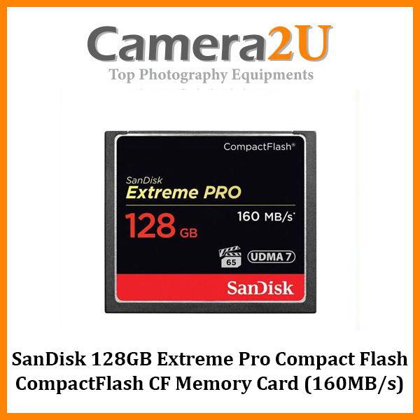 SanDisk 128GB Extreme Pro Compact Flash CompactFlash CF Memory